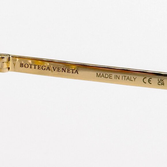NEW BOTTEGA VENETA EYEGLASSES BV1016OA 002 ROUND GOLD UNISEX EYEWEAR BOTTEGA VEN - Picture 8 of 9
